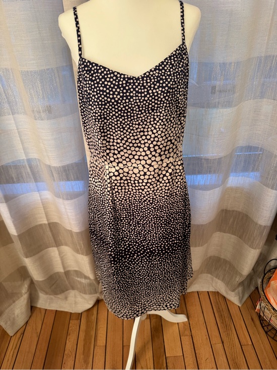 LOFT Dresses & Skirts - Women’s Navy and White Polka Dot Slip Dress
